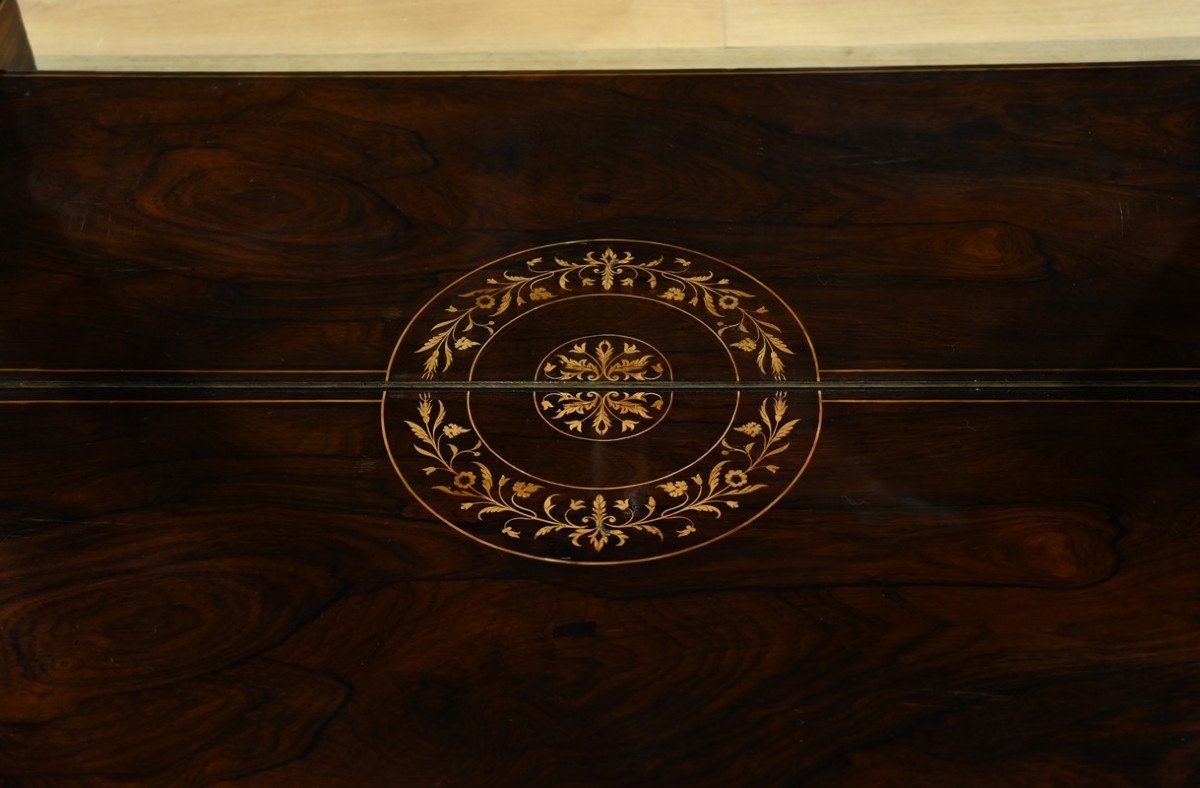 Important Prestige Console In Rosewood, Charles X Period - Early 19th Century-photo-5