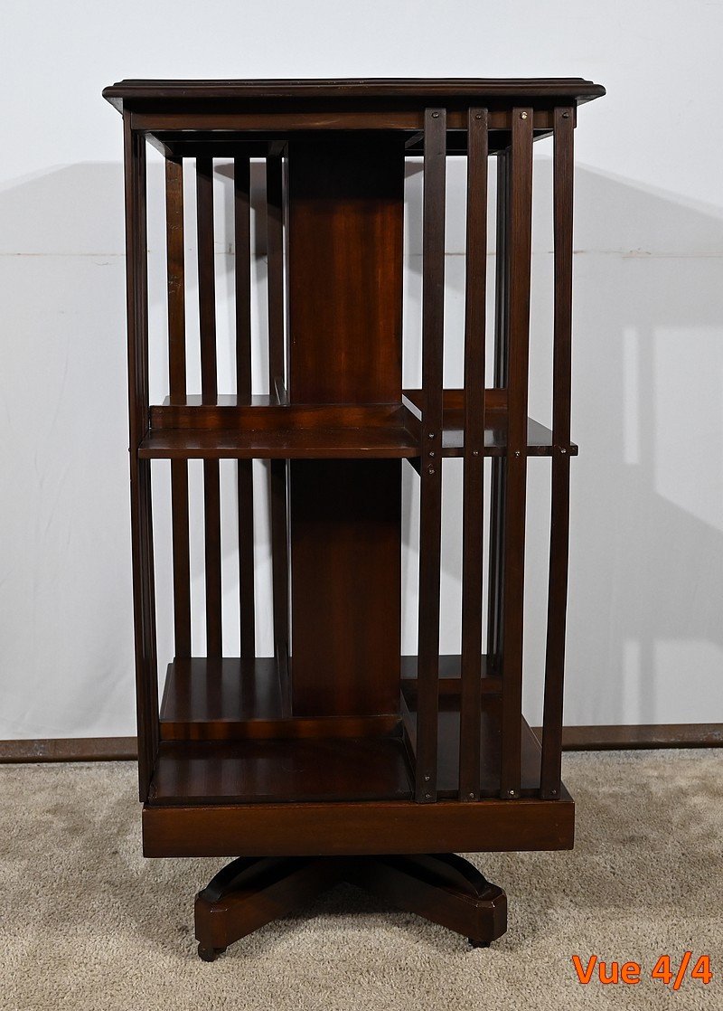 Mahogany Rotating Bookcase – 2nd Part 19th Century-photo-6