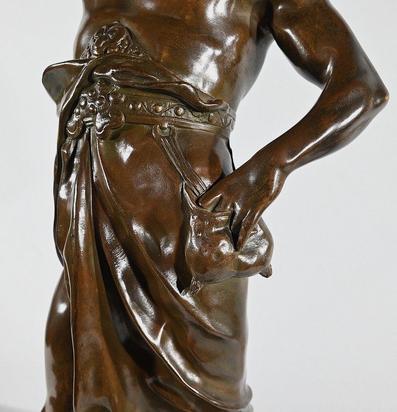 Important Bronze “glory And Fortune”, By E. Picault – Late 19th Century-photo-2