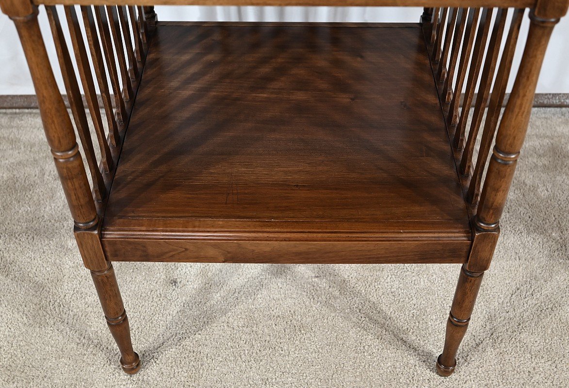 Living Room Writing Table In Solid Walnut - Early 20th Century-photo-1