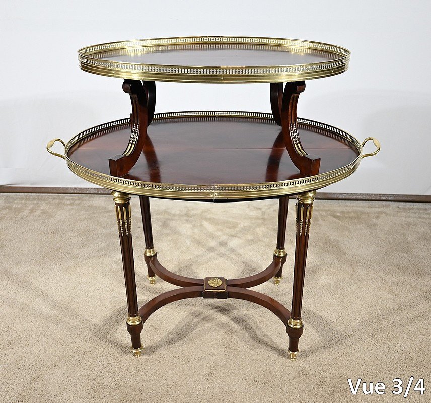 Rare Cuban Mahogany Serving Table, Louis XVI Style - 1st Part 19th-photo-5