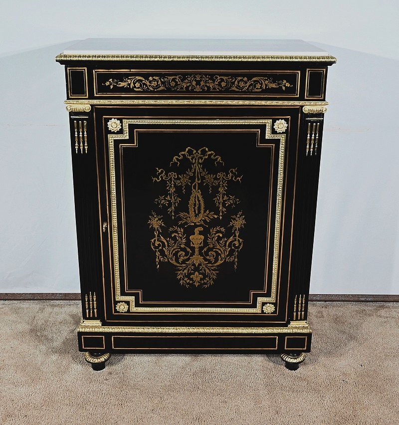 Blackened Pearwood Sideboard, Napoleon III Period – Mid-19th Century