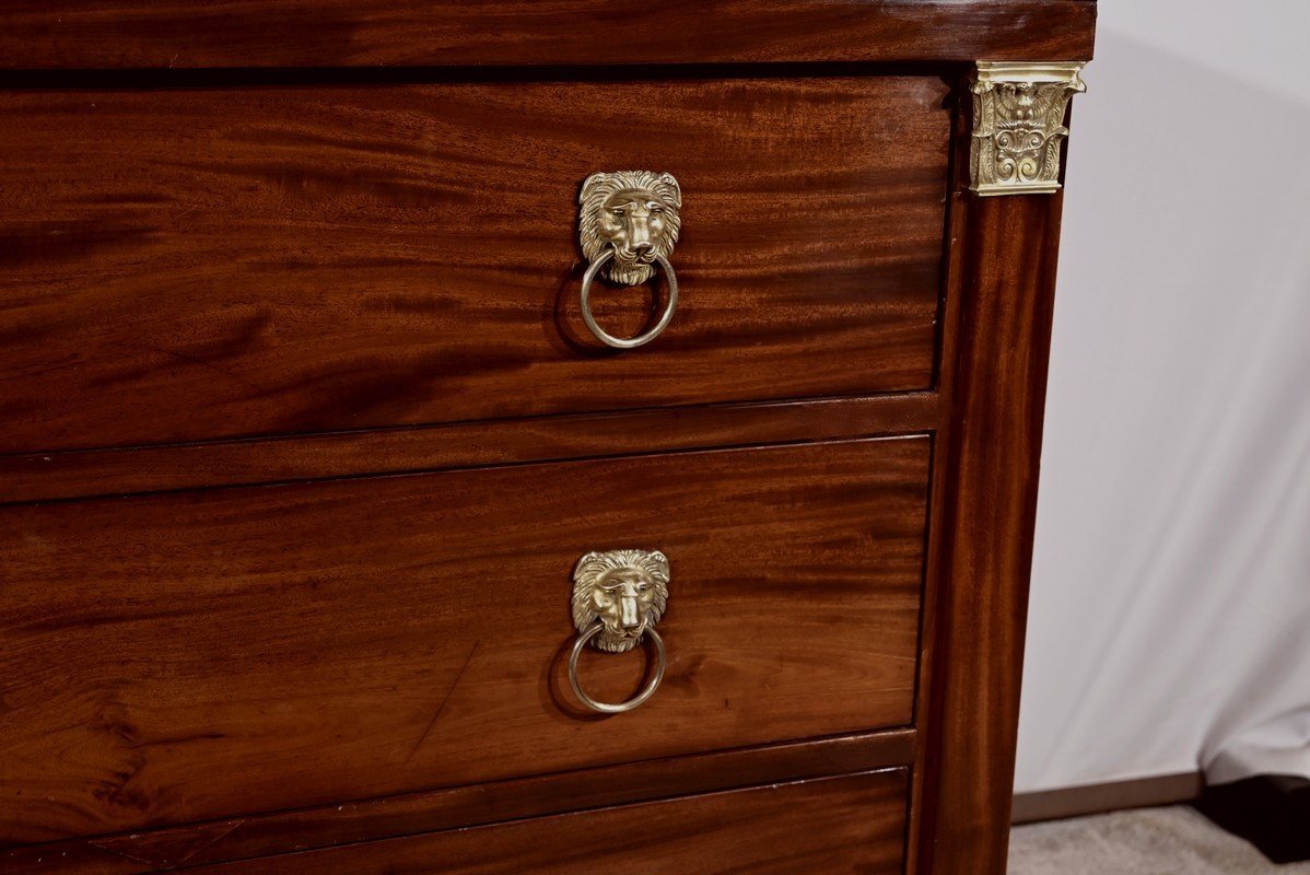 Mahogany Chest Of Drawers, "return From Egypt" Period - Early 19th Century-photo-1