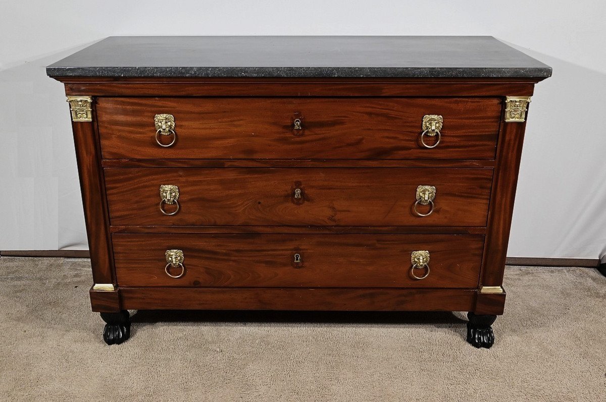 Mahogany Chest Of Drawers, "return From Egypt" Period - Early 19th Century