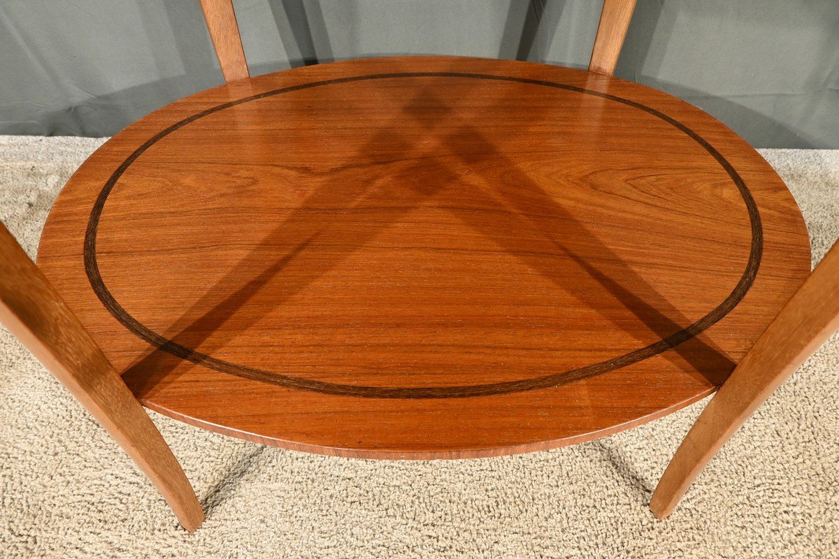 Mahogany And Rosewood Gueridon Table, Art Deco - 1930-photo-3