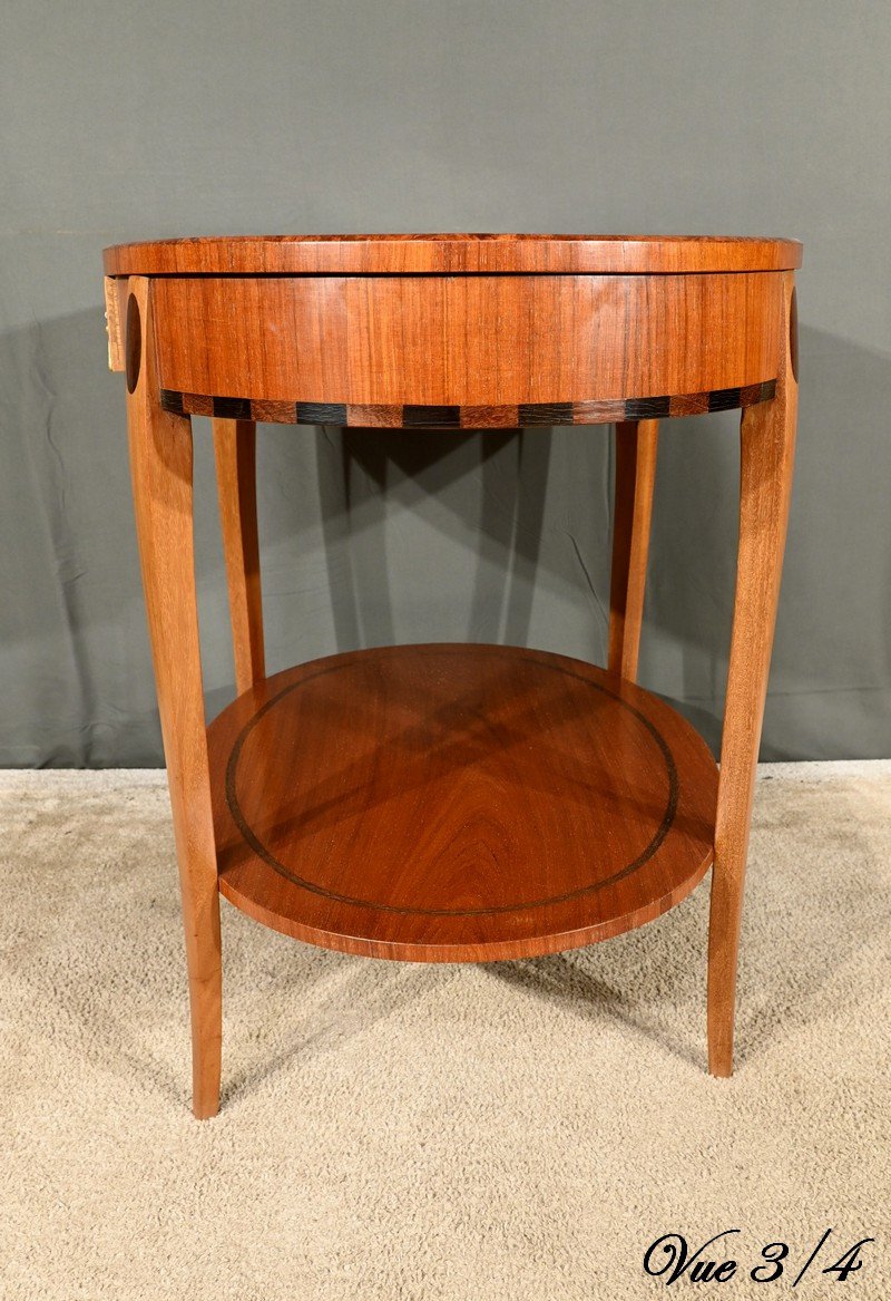 Mahogany And Rosewood Gueridon Table, Art Deco - 1930-photo-5