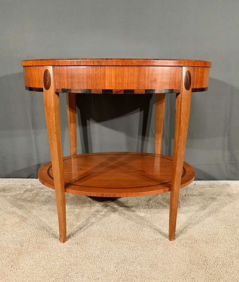 Mahogany And Rosewood Gueridon Table, Art Deco - 1930-photo-6