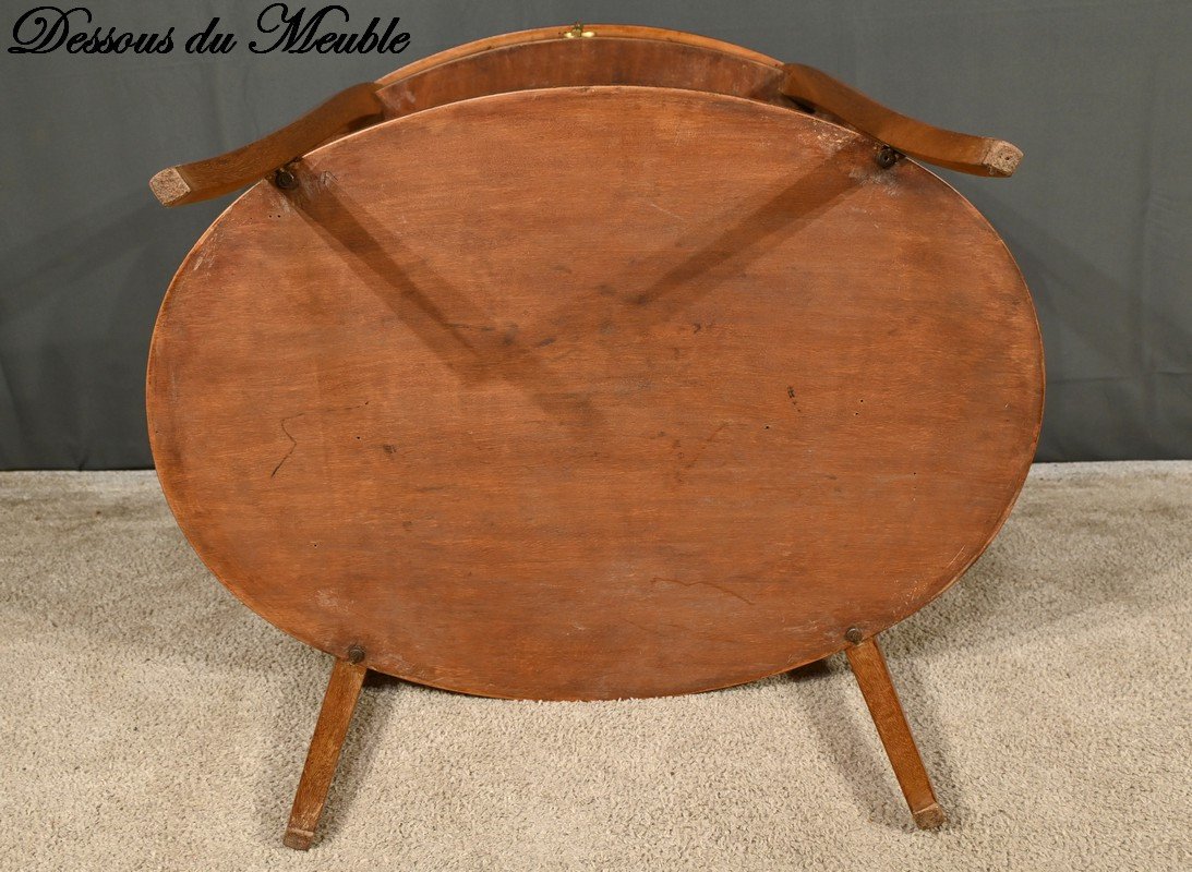 Mahogany And Rosewood Gueridon Table, Art Deco - 1930-photo-8