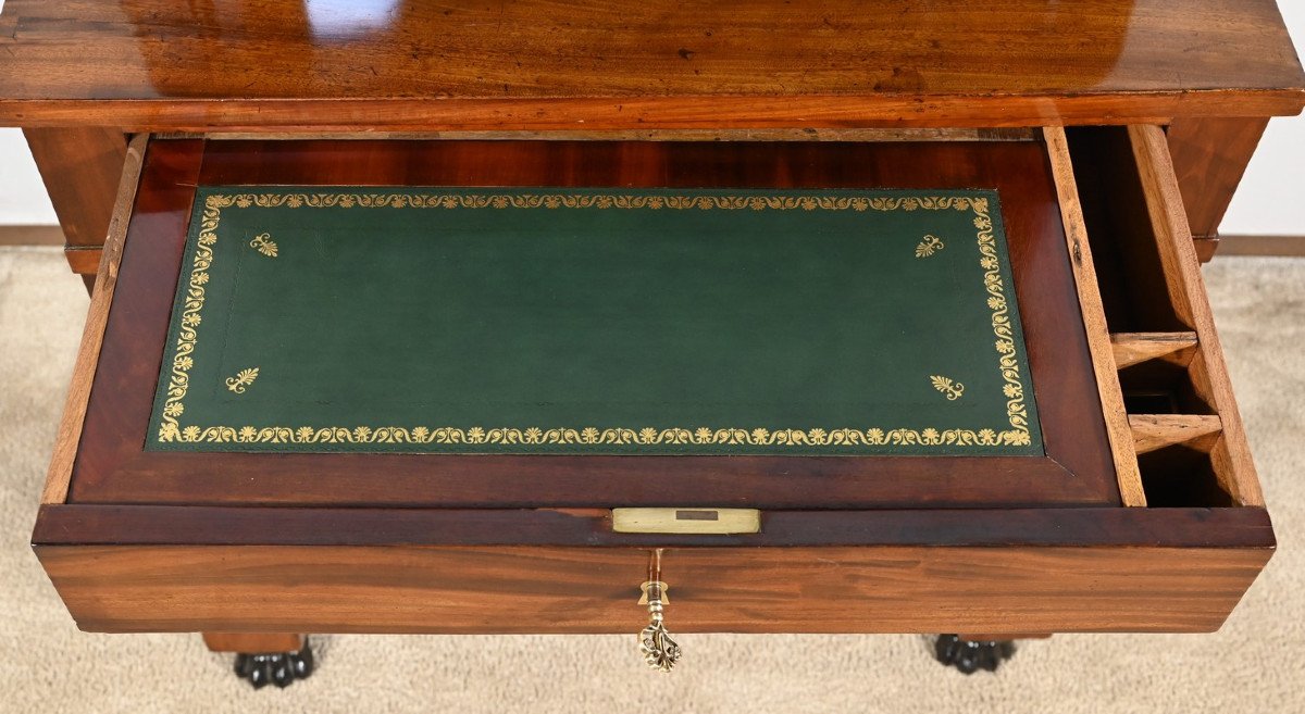 Mahogany Writing Desk, Return From Egypt Period – Early 19th Century-photo-6