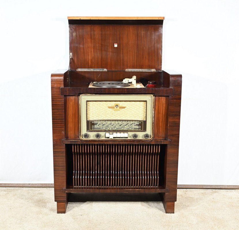 Tsf & Record Player, Amplix, Rosewood Furniture – 1950-photo-2