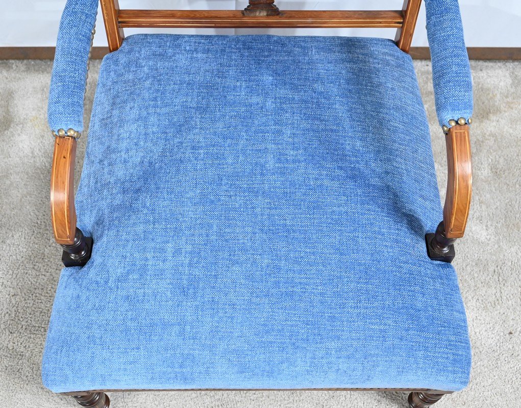 Small Rosewood Armchair, Restoration Period – Early 19th Century-photo-2