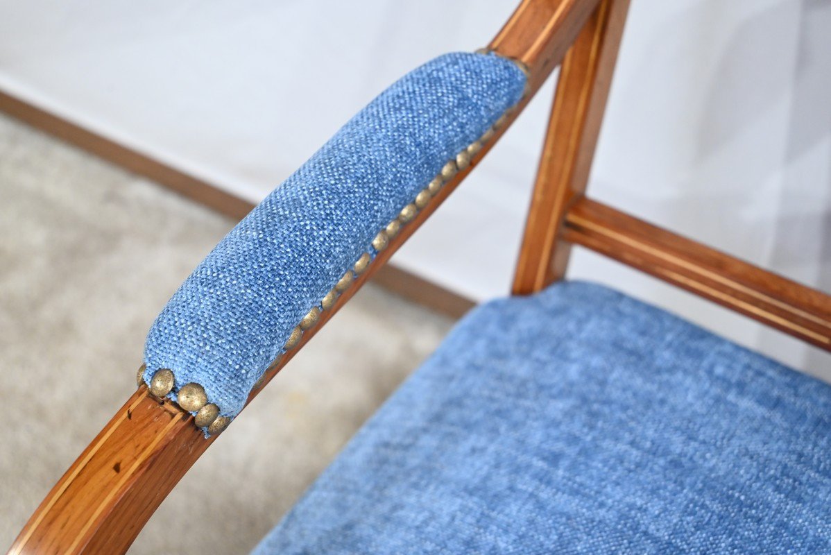 Small Rosewood Armchair, Restoration Period – Early 19th Century-photo-2