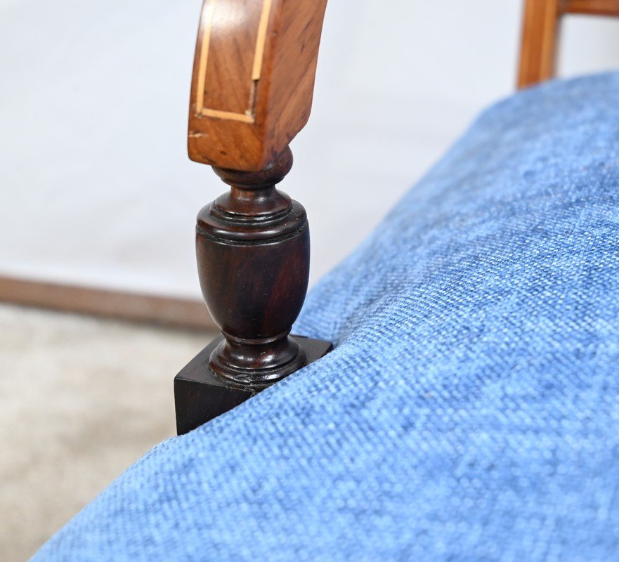 Small Rosewood Armchair, Restoration Period – Early 19th Century-photo-3