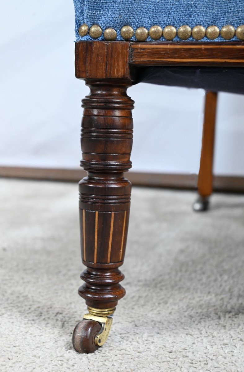 Small Rosewood Armchair, Restoration Period – Early 19th Century-photo-4