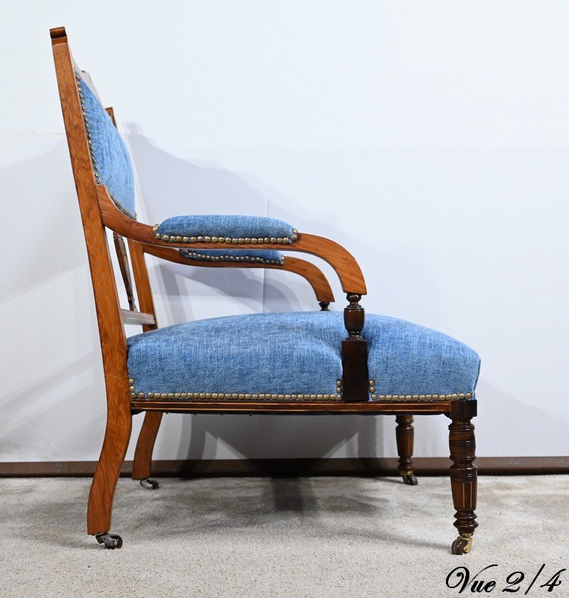 Small Rosewood Armchair, Restoration Period – Early 19th Century-photo-5