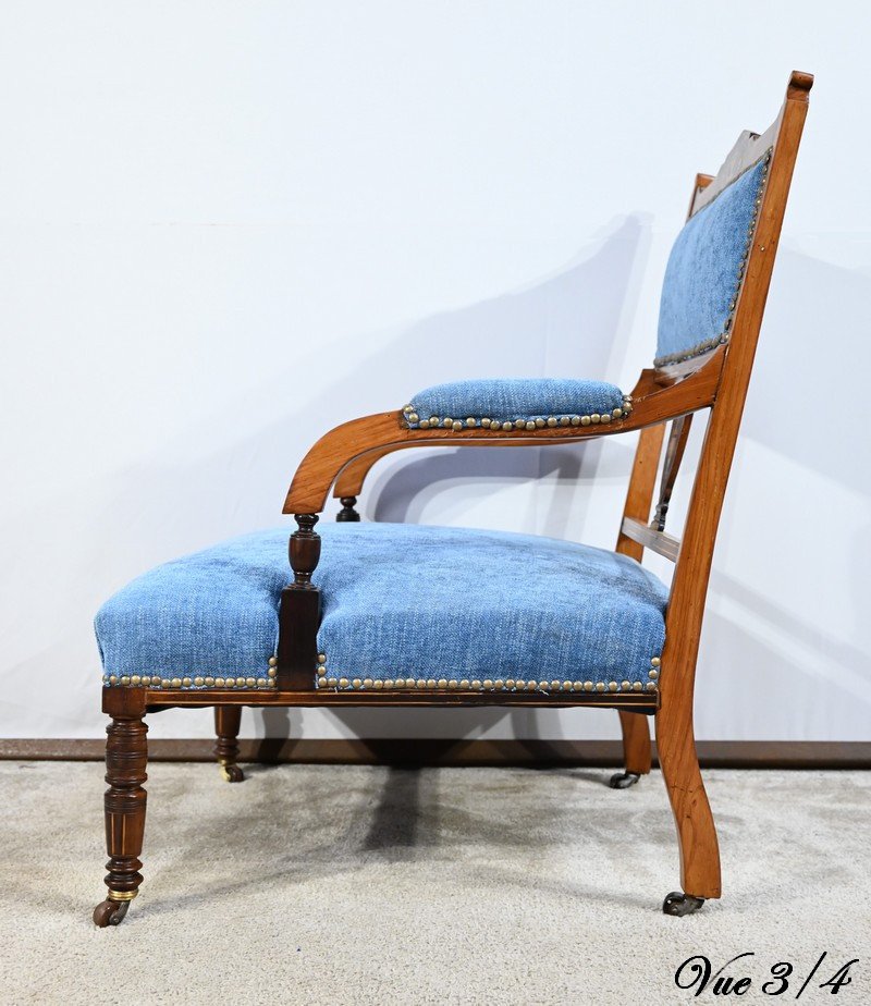 Small Rosewood Armchair, Restoration Period – Early 19th Century-photo-6