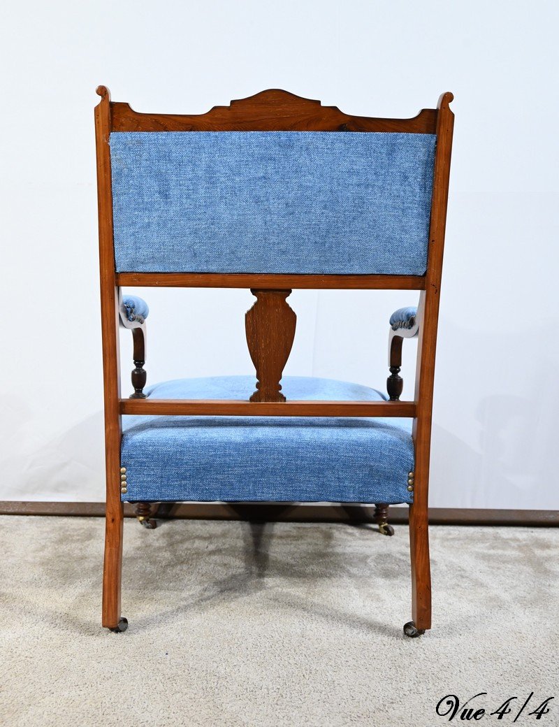 Small Rosewood Armchair, Restoration Period – Early 19th Century-photo-7