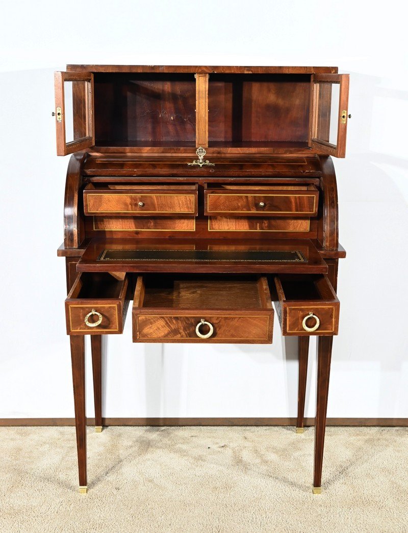 Small Mahogany Bonheur Du Jour Desk, Louis XVI / Directoire Style – Early 20th Century-photo-3