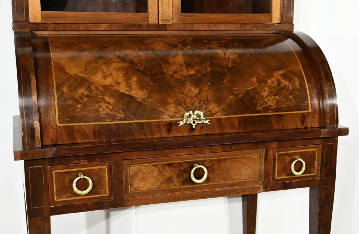 Small Mahogany Bonheur Du Jour Desk, Louis XVI / Directoire Style – Early 20th Century-photo-4