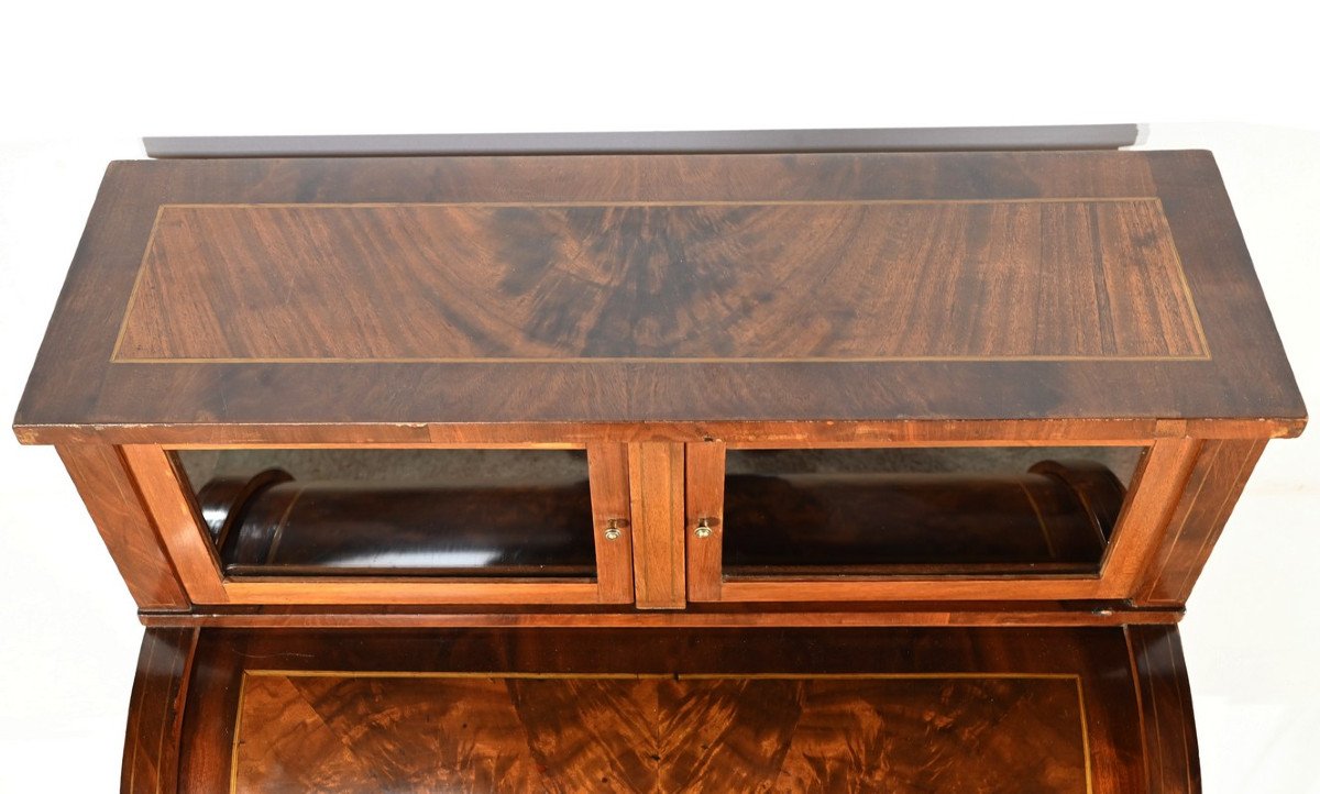 Small Mahogany Bonheur Du Jour Desk, Louis XVI / Directoire Style – Early 20th Century-photo-1