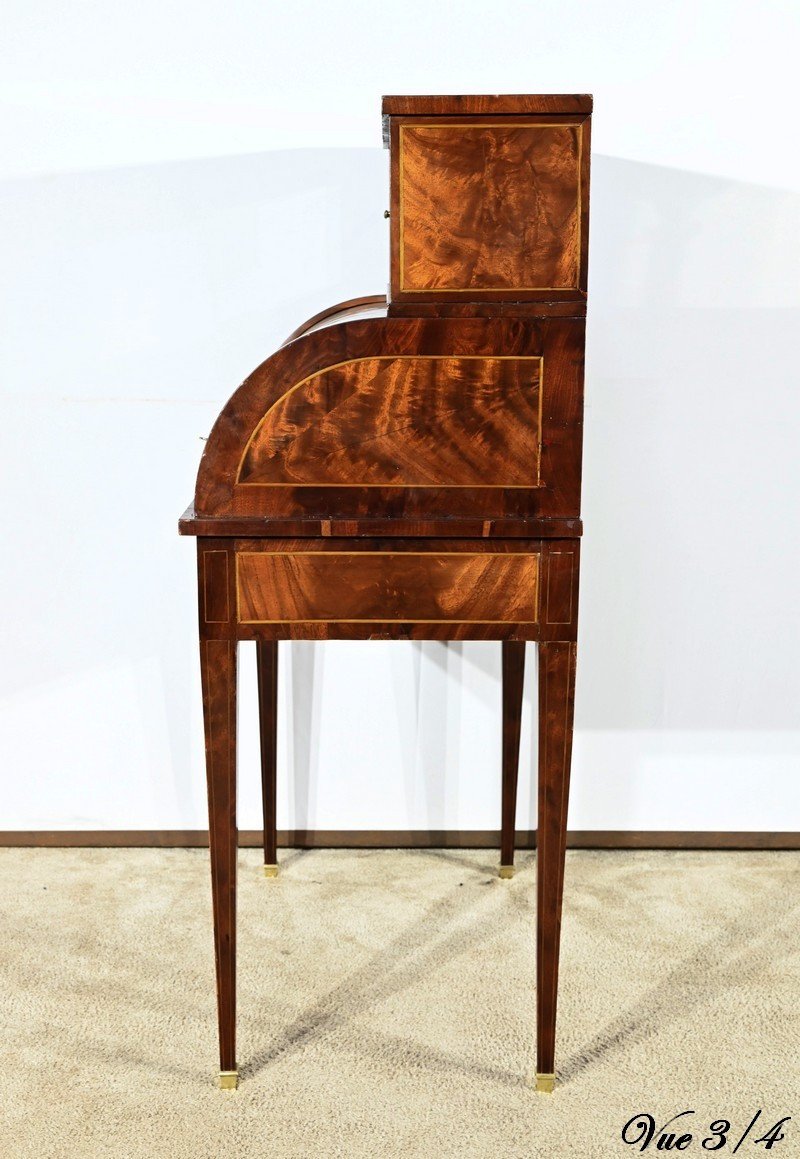 Small Mahogany Bonheur Du Jour Desk, Louis XVI / Directoire Style – Early 20th Century-photo-5