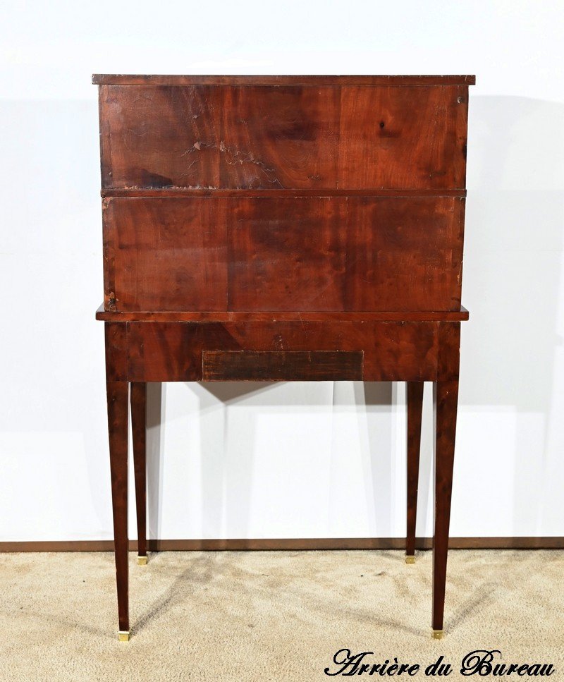 Small Mahogany Bonheur Du Jour Desk, Louis XVI / Directoire Style – Early 20th Century-photo-8