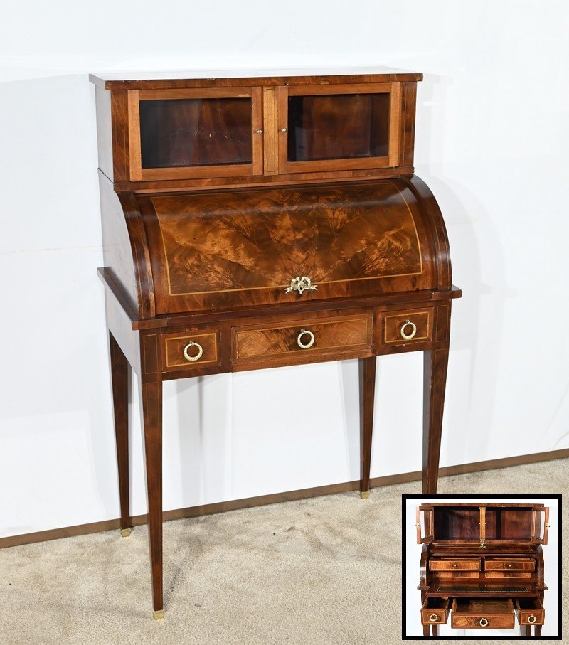 Petit Bureau Bonheur Du Jour En Acajou, Style Louis XVI / Directoire – Début XXe