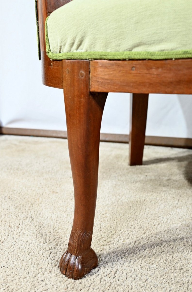 Small Mahogany Daybed With Backsplash, Return From Egypt Style – Early 20th Century-photo-4