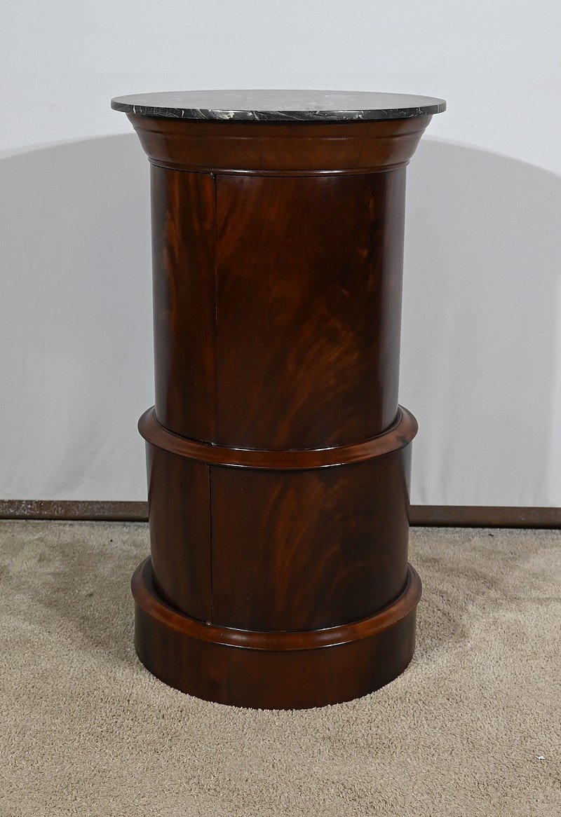 Rare Two-door Somno In Burl Mahogany, Empire Period – Early 19th Century-photo-6