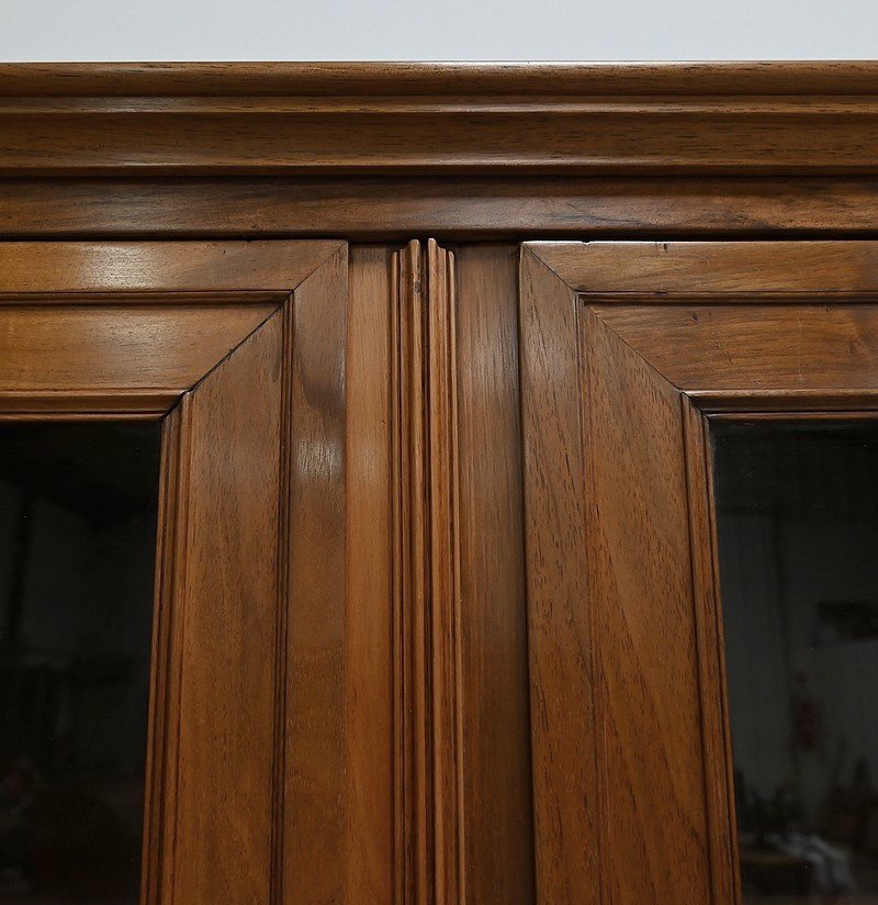 Solid Walnut Bookcase, Louis XVI Style – Mid 19th Century-photo-1