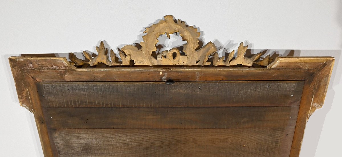 Miroir En Bois Doré, Style Louis XVI, époque Napoléon III – Milieu XIXe-photo-8