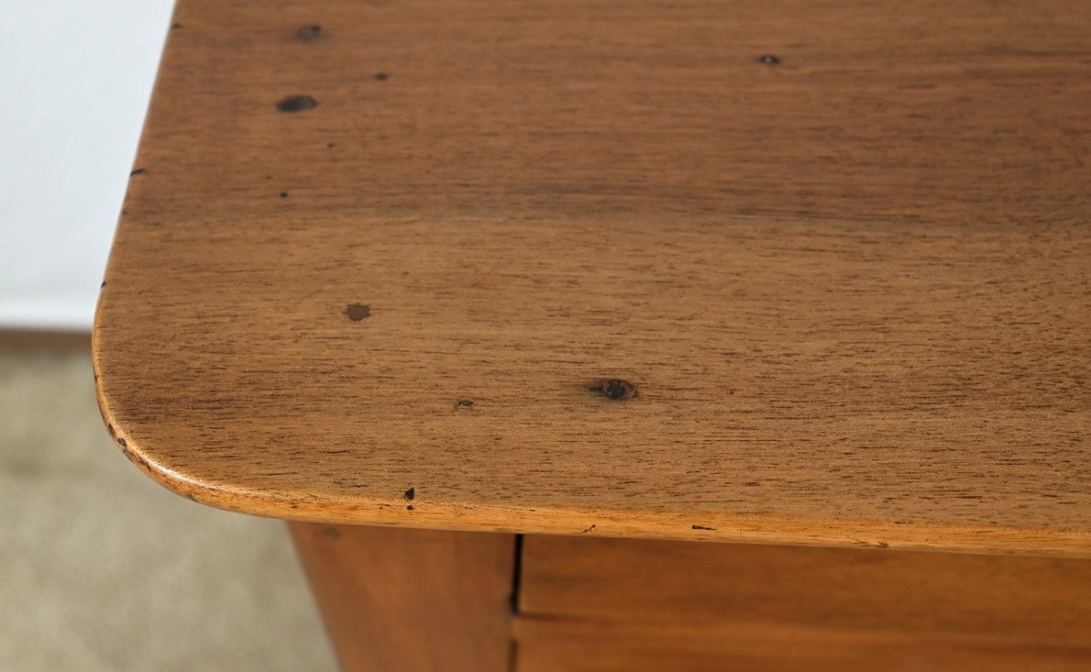 Walnut Writing Chest Of Drawers, Restoration Period – Part 1 Of The 19th Century-photo-1