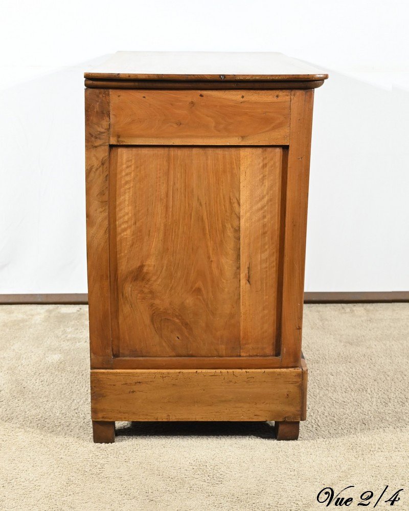 Walnut Writing Chest Of Drawers, Restoration Period – Part 1 Of The 19th Century-photo-5