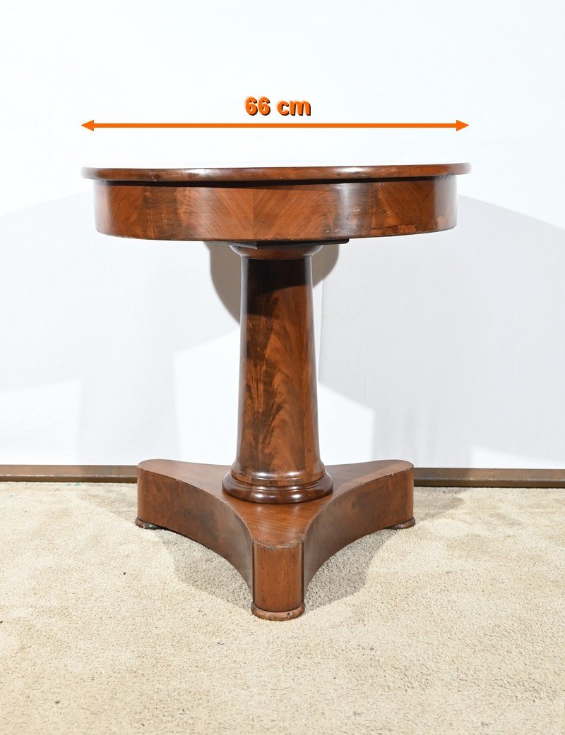 Mahogany Pedestal Table, Empire Period – Early 19th Century-photo-6