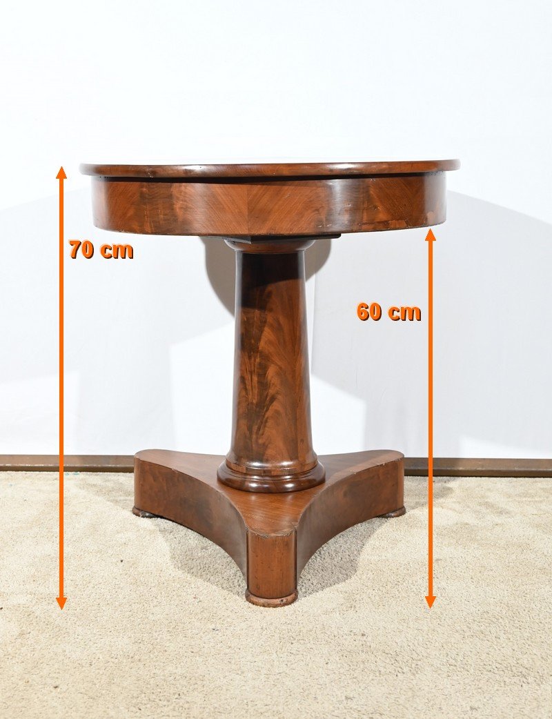 Mahogany Pedestal Table, Empire Period – Early 19th Century-photo-7