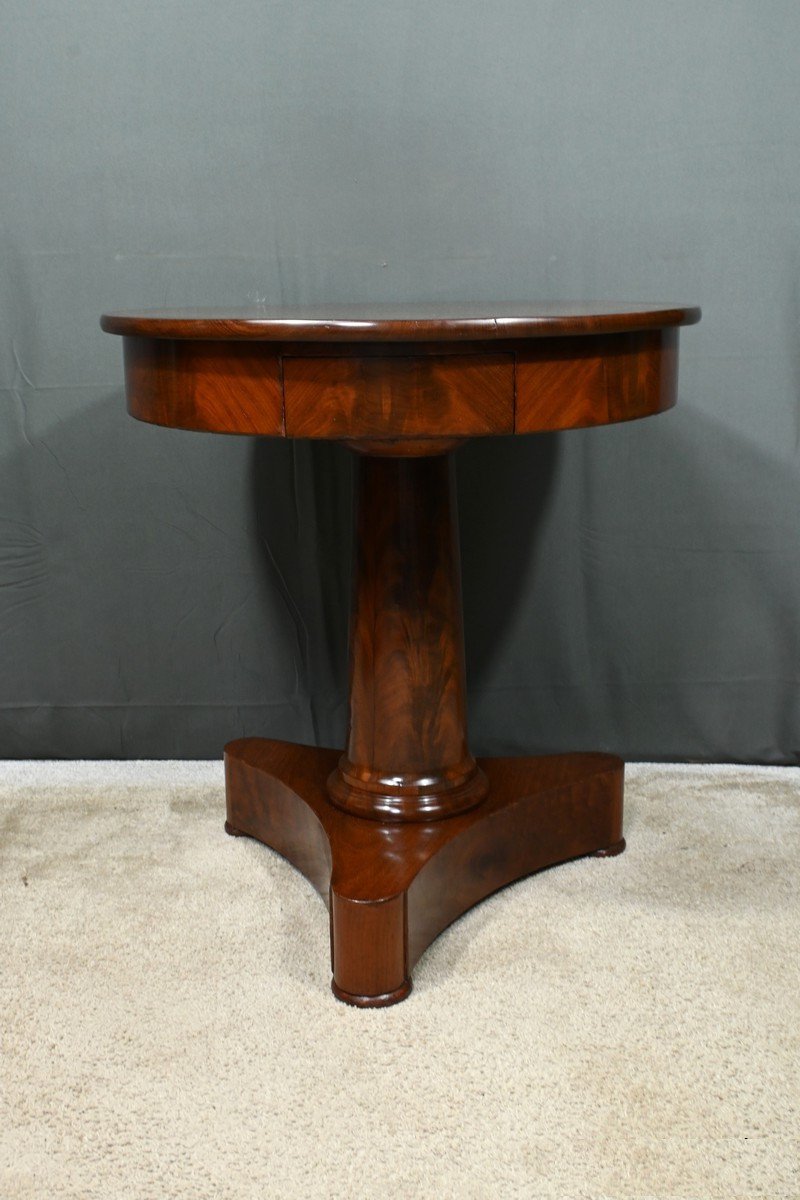 Mahogany Pedestal Table, Empire Period – Early 19th Century