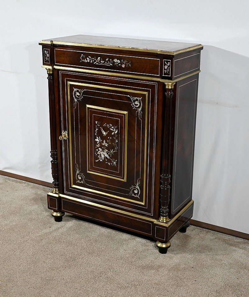 Sideboard In Rio Rosewood, Napoleon III Period - Mid 19th Century