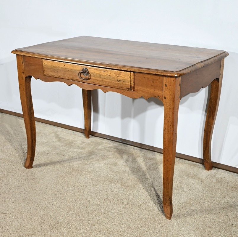 Walnut And Cherry Desk Table, Louis XV Style – Early 19th Century-photo-2