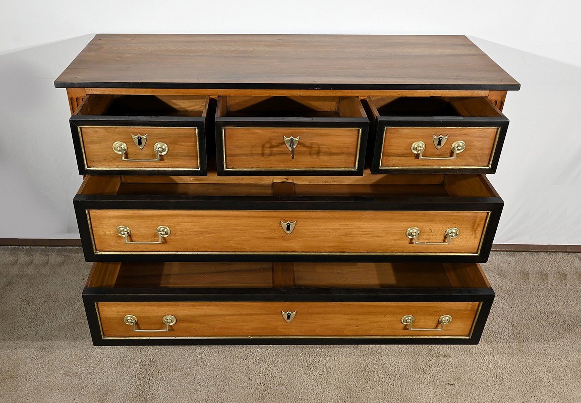 Solid Walnut Property Chest Of Drawers, Louis XVI Period – Late 18th Century-photo-3