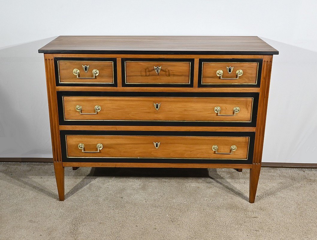 Solid Walnut Property Chest Of Drawers, Louis XVI Period – Late 18th Century