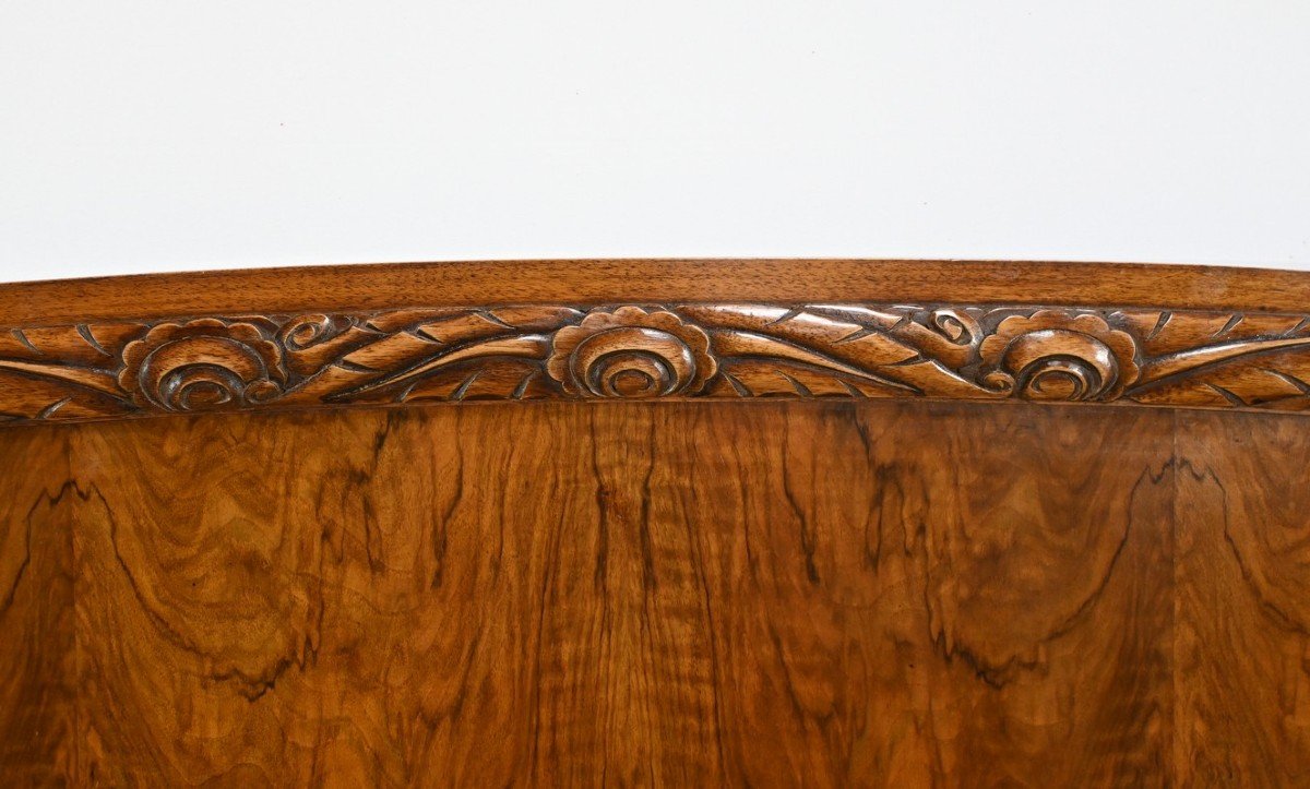 Burl Walnut Bed, Art Deco Period – 1930-photo-2