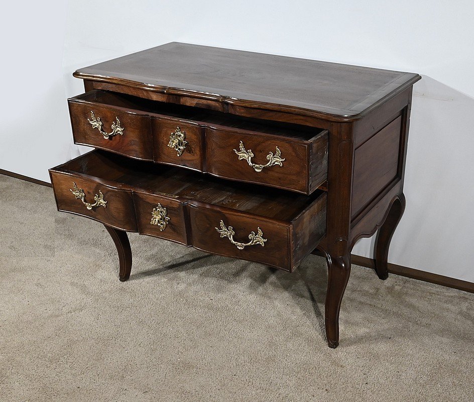 Louis XV Period – 18th Century Amaranth And Mahogany Sauteuse Chest Of Drawers-photo-2