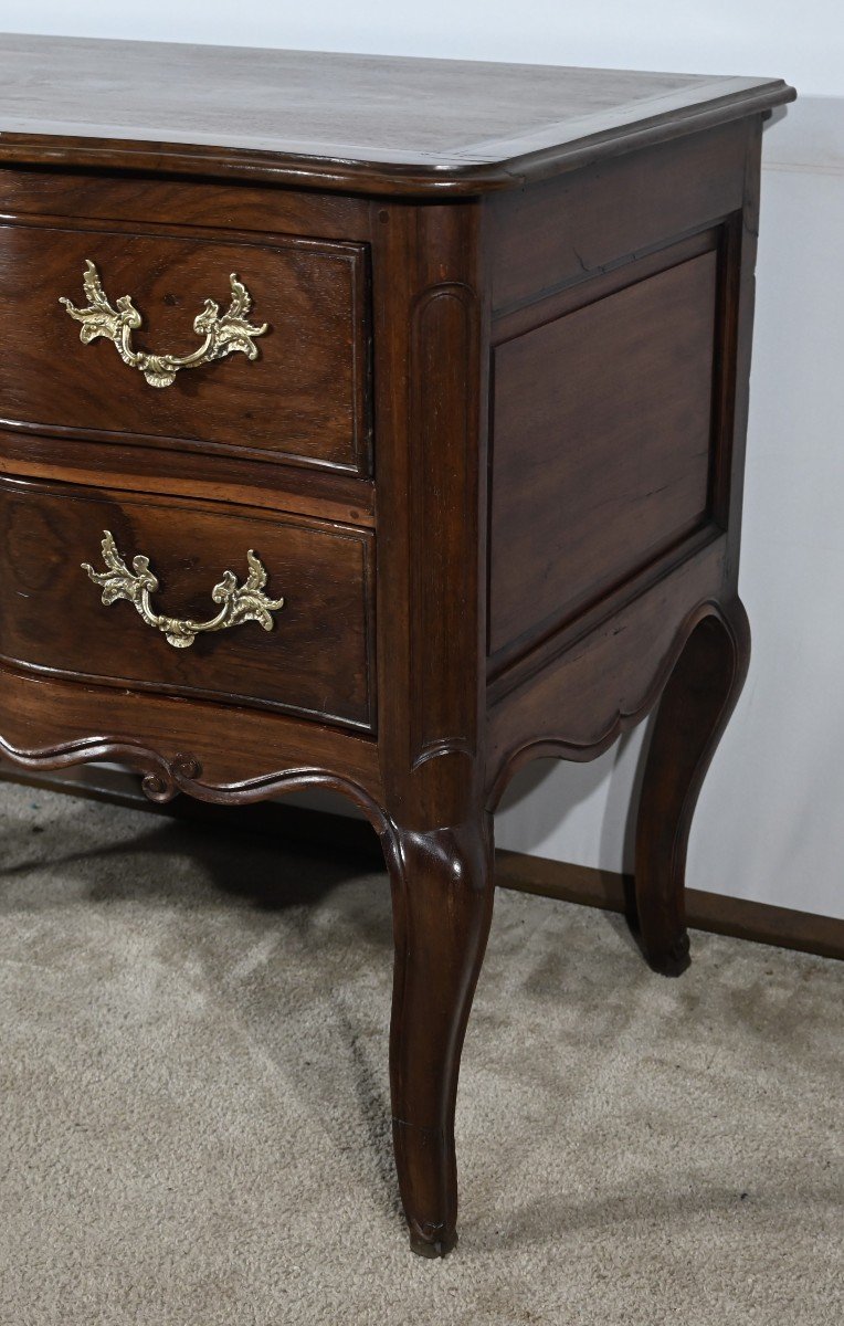 Louis XV Period – 18th Century Amaranth And Mahogany Sauteuse Chest Of Drawers-photo-3