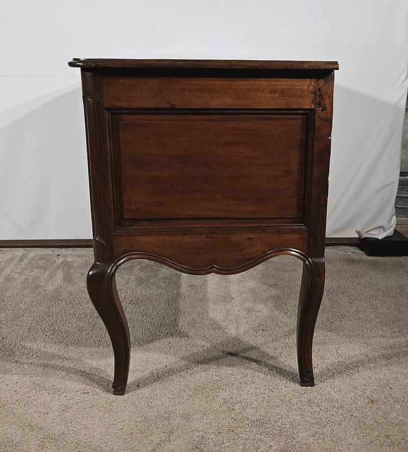 Louis XV Period – 18th Century Amaranth And Mahogany Sauteuse Chest Of Drawers-photo-6