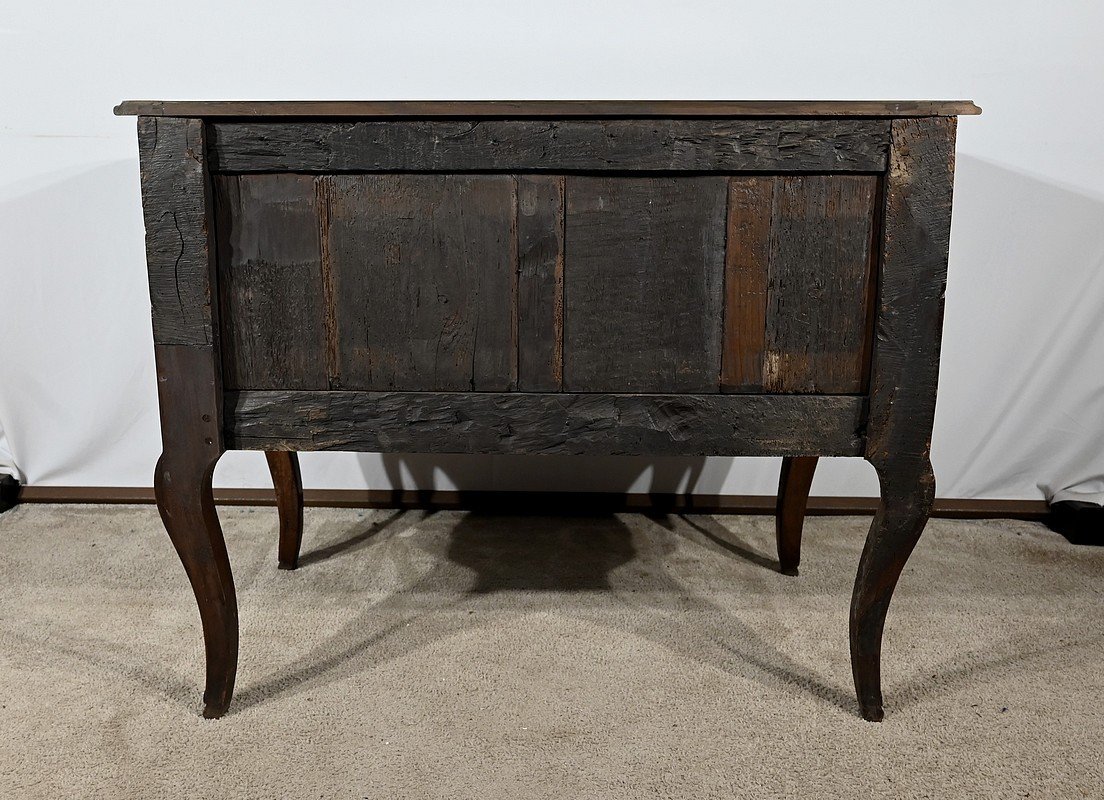 Louis XV Period – 18th Century Amaranth And Mahogany Sauteuse Chest Of Drawers-photo-7