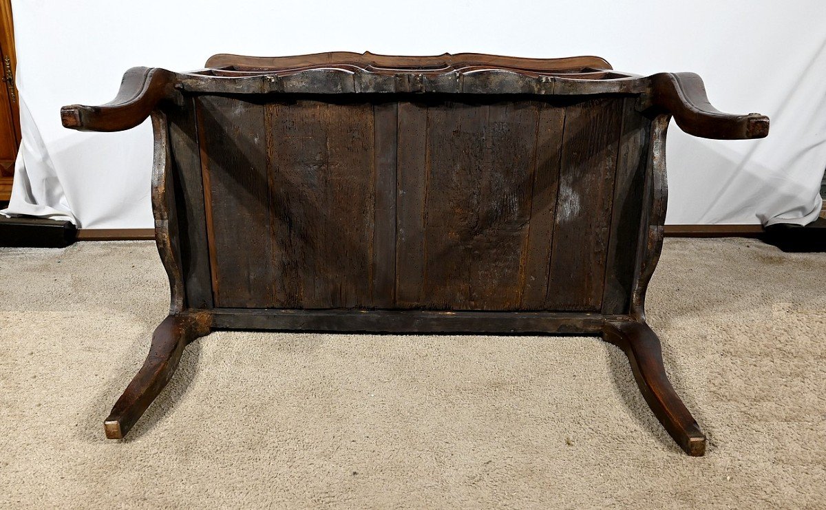 Louis XV Period – 18th Century Amaranth And Mahogany Sauteuse Chest Of Drawers-photo-8