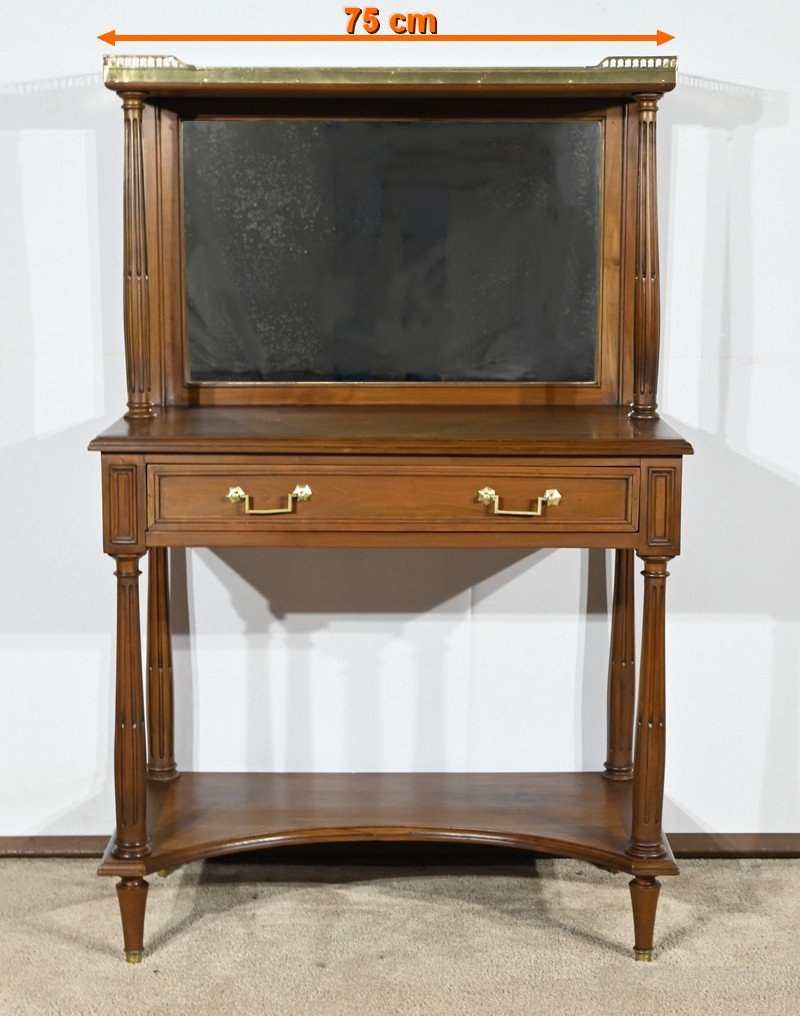 Cherrywood Console Table, Louis XVI Style – Late 19th Century-photo-2