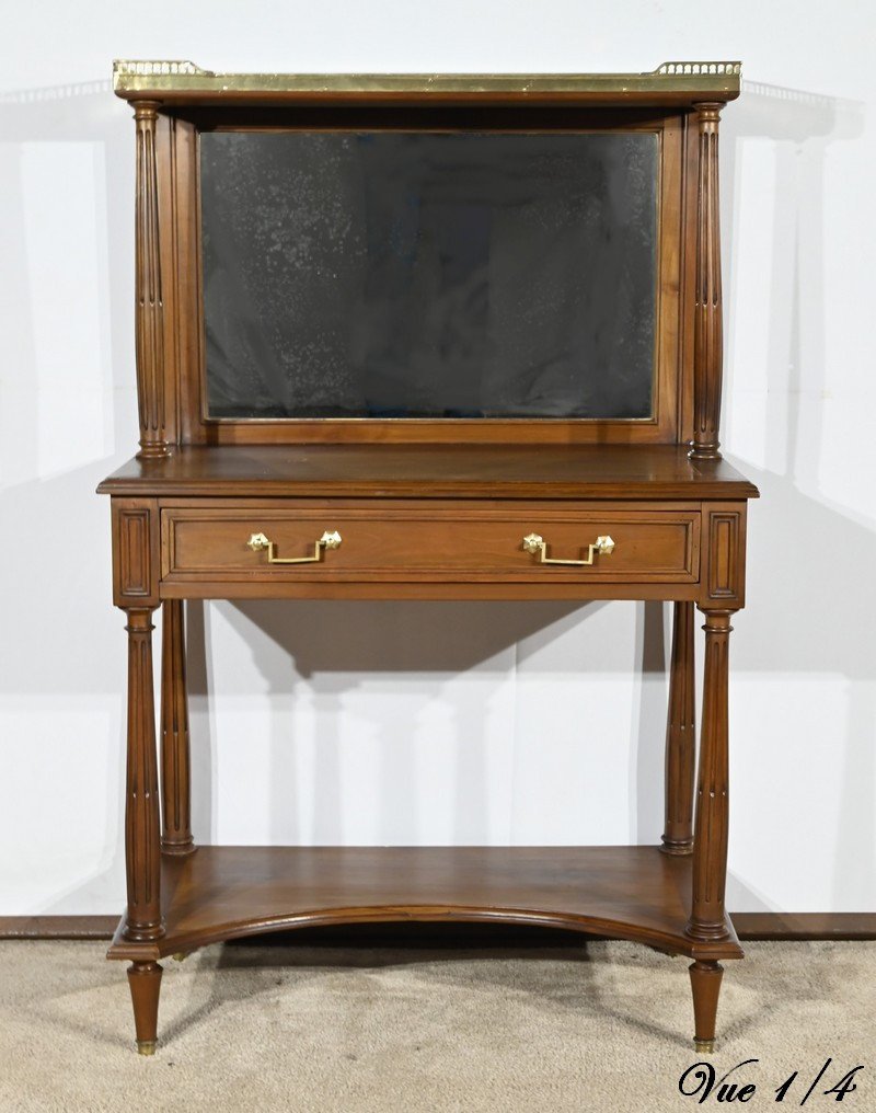 Cherrywood Console Table, Louis XVI Style – Late 19th Century-photo-2