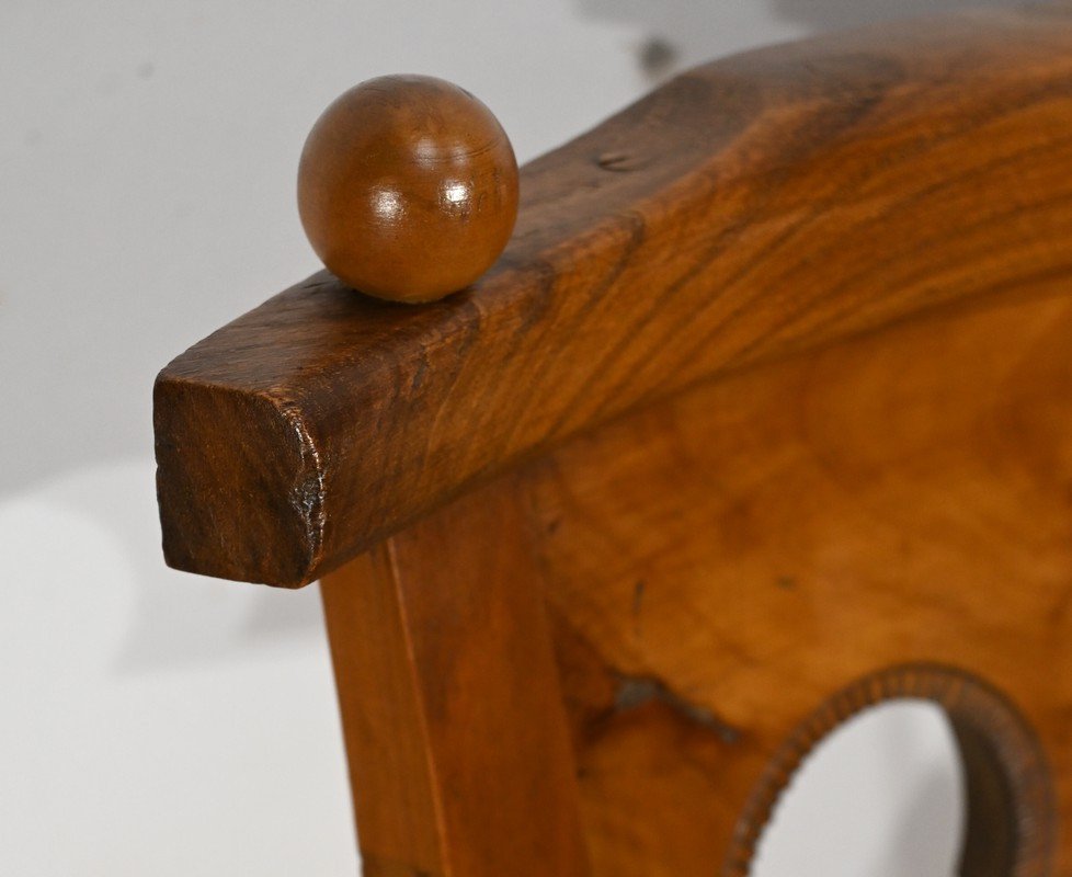 Pair Of Cherrywood Armchairs, Directoire Period – Early 19th Century-photo-5