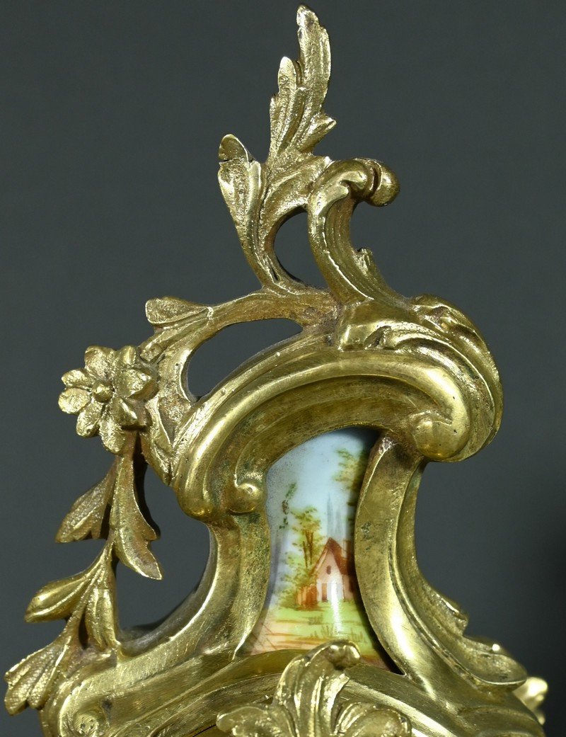 Gilt Bronze Fireplace Trim, Brittany – 1930-photo-2